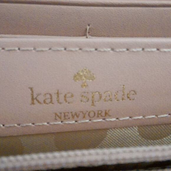 Kate Spade New York Womens Larchmont Avenue Neda Zip Around Leather Wallet Blue - Picture 4 of 4